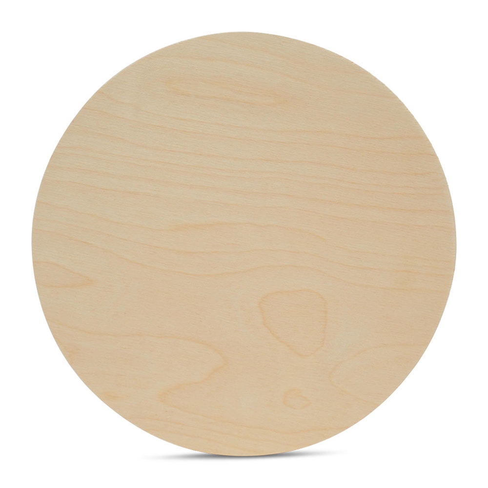 Wood Circles 20 inch, 1/4 Inch Thick, Birch Plywood Discs, Pack of 10 Unfinished Wood Circles