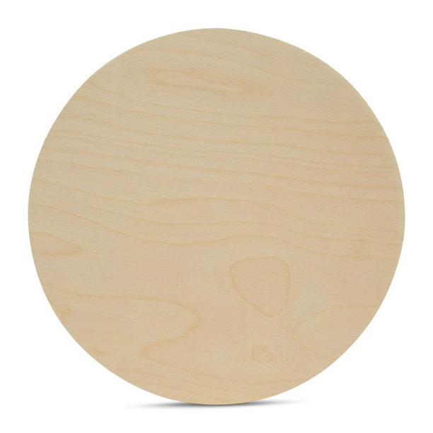 Wood Circles 20 inch, 1/4 Inch Thick, Birch Plywood Discs, Pack of 10