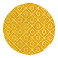 thumbnail image 3 of Unique Loom Trellis Shag Collection Area Rug - Ruth (7' 10" Round Yellow/Ivory), 3 of 9