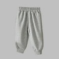 thumbnail image 2 of SEAOPEN Toddler Kids Boys and Girls Fashion Solid Color Cute Trousers Pants Sweatpants Gray,8 Years, 2 of 3