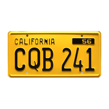 Stephen King S Christine 58 Plymouth Fury Cqb 241 Metal Stamped Replica Prop License Plate