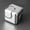 A006- Silver, variant on Squeeze Toys, Metal Squeeze Toys, Squeeze Cube for Adults, Desk Squeeze Toys, 1X1X1 Inch Mini Rotating Cube, Smooth Polished Full Metal Construction for Hand Fidgeting and On-Desk