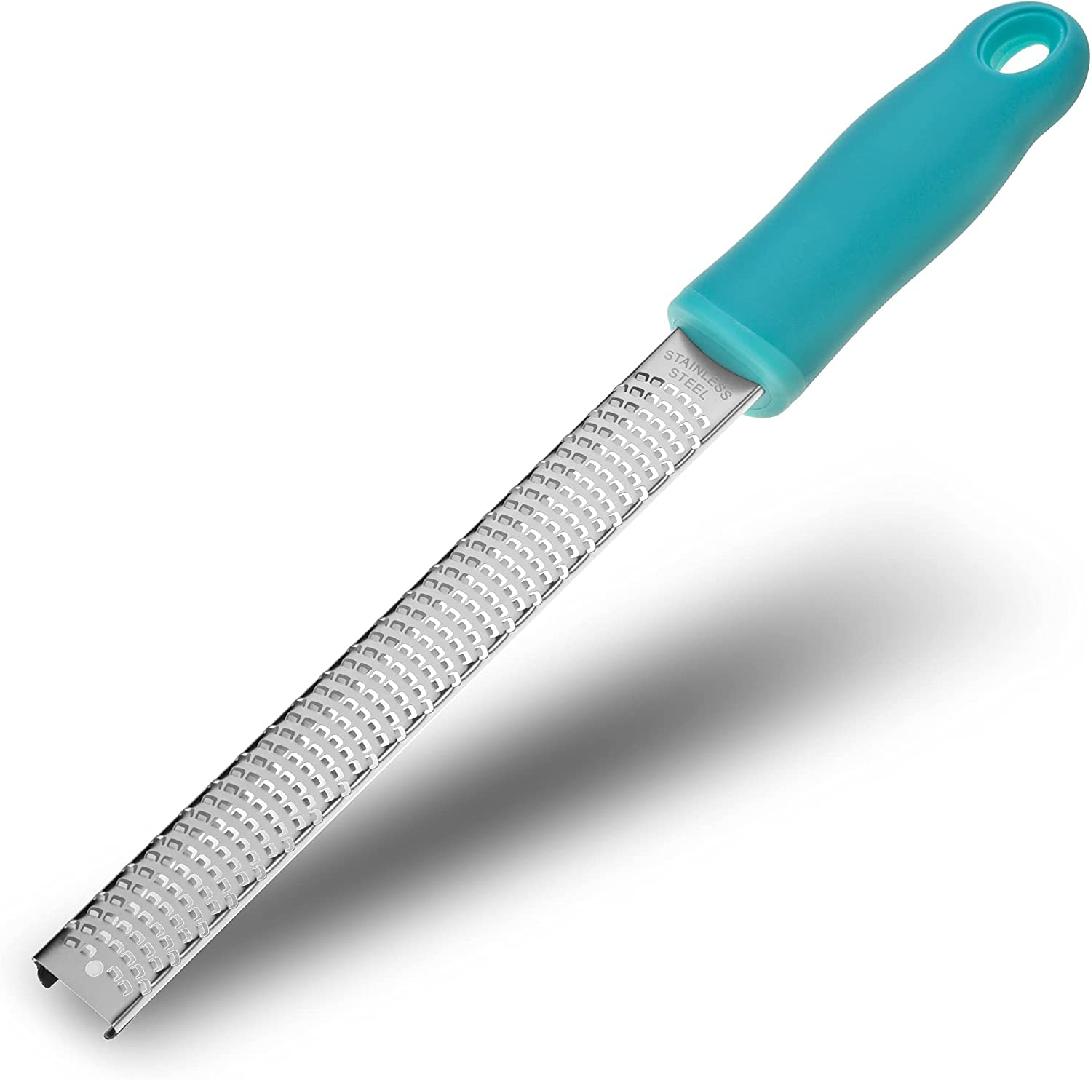 Lemon Zester, Stainless Steel Kitchen Cheese Grater, Plastic Cover