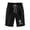 Black, variant on Short Yoga Pants Women Floral Print Drawstring Prints Lacing Pocket Compression Shorts for Women,Navy,L