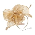 thumbnail image 2 of Vintage Flower Fascinator Headband with Eight Petals, Mesh Ribbons and Feathers, Tea Party Hair Clip for Women, Elegant Cocktail Hat, One Size, 4.72 Inches, 1 Pc, 2 of 6