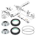 thumbnail image 3 of Premium Front Axle Seal Replacement Set with U-Joints for Ford F250/F350 SuperDuty 4x4 Trucks, 3 of 6