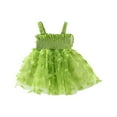 thumbnail image 6 of Penkiiy Toddler Baby Girls Butterfly Tulle Tutu Dress Sleeveless Toddler Girl Princess Dress Fluffy Sundress Photo Shoot Outfit 3-6 Months Green, 6 of 7