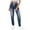 BA14-Dark Blue, variant on IYYVV Womens Pull-on Jeans Stretch High Waisted Elastic Waist Baggy Jeans for Women Loose Denim Joggers Pants with Pockets Black M