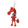 thumbnail image 2 of Llavero de peluche de caballo, adorno colgante decorativo, creativo y divertido, muñeco de peluche del año del Caballo, decoración para niños, regalo Rojo, 2 of 10