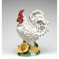 thumbnail image 3 of Ceramic Large White Rooster with Sunflower 7.5x12.5x15.25, 3 of 3