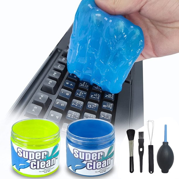 2 Pack Keyboard Cleaner, Dust Cleaning Gel with 5 Keyboard Cleaning Kit
