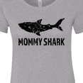 thumbnail image 4 of Inktastic Mommy Shark with Distressed Shark Women's T-Shirt, 4 of 5