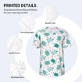 thumbnail image 3 of KLL Sea Turtle for Men's Baseball Shirts,Short Sleeve Casual Shirts Button Down Shirt for Men Beach Summer Wedding Shirt-XX-Large, 3 of 7