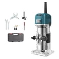 thumbnail image 1 of Almencla Wood Router Tool Set Electric Trimmer Professional Simple to Use Compact Engraving Hand Machine 6 Variable Speed for Bookcase, 1 of 8