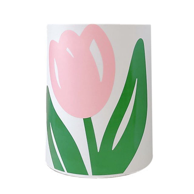 Home Waste Bin,Floral Trash Can Large Garbage Waste Basket Cute Trash Can Exquisite Design