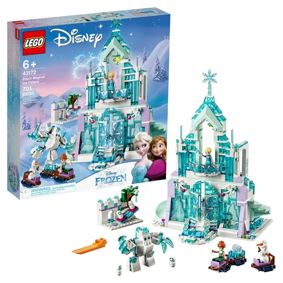LEGO Disney Princess Elsa's Magical Ice Palace 43172 Toy Castle Building Kit (701 pieces)