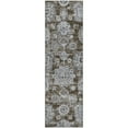 thumbnail image 2 of Addison Rugs Mayfield Washable Transitional Floral Chocolate Runner Rug, 2'3" x 7'6", 2 of 5