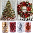 thumbnail image 1 of Christmas Ball Ornaments, 68 Pcs Christmas Tree Balls Shatterproof Decorative Hanging 1.6" Ornaments for Xmas Decoration, Red, 1 of 8