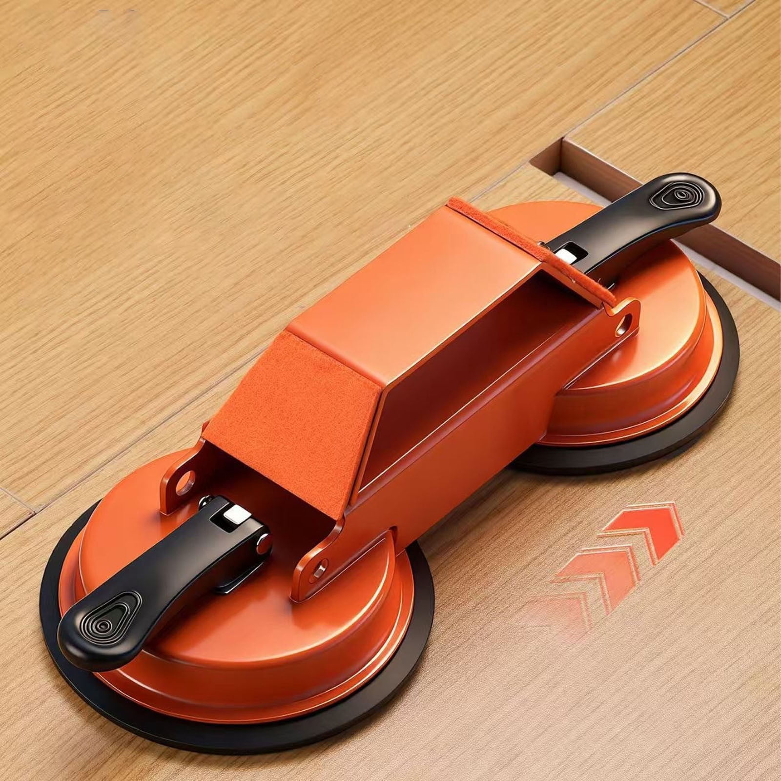 2026 Floor Gap Fixer Tool Heavy Duty Yellow, Flooring Suction Cup Tool for Gaps, Laminate Hardwood Vinyl Floor Gap Repair Tool, Adjustable Impact Floor Gap Tool