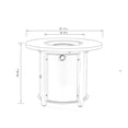 thumbnail image 2 of 32" Propane Gas Fire Pit Table, 50000 BTU Round Steel for Outside Patio, Garden, Courtyard, Black, 2 of 7