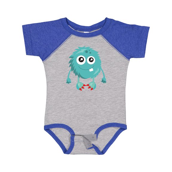 Inktastic Furry Monster, Little Monster, Blue Monster Boys or Girls Baby Bodysuit