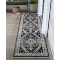 thumbnail image 6 of Well Woven Jolena Black Vintage Oriental Medallion Boho (2'7" x 9'10") Runner Rug, 6 of 7