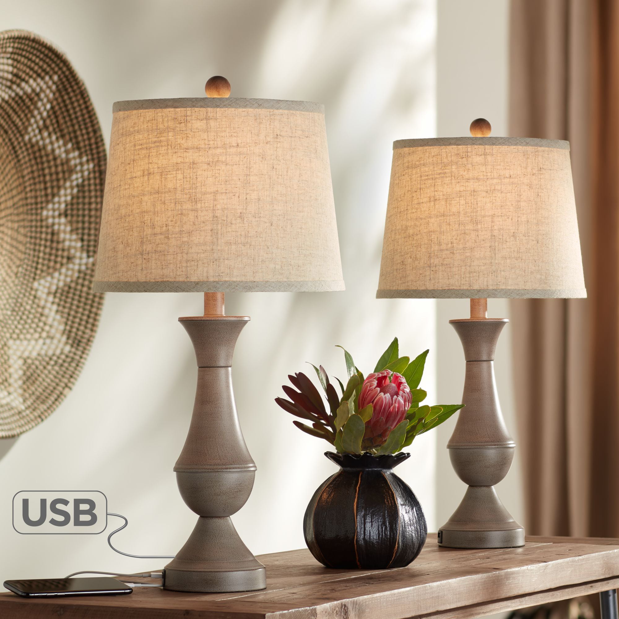Regency Hill Traditional Table Lamps, Alabama Touch Table Lamp