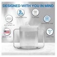 thumbnail image 4 of 9oz Adult Sippy Cup with 2 Handles - Independence Sip Cups for Adults for Limited Mobility - Handicapped Accessories - Handicap Cups for Elderly Care - Made in the USA - 3 Pack, 4 of 7