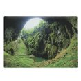 thumbnail image 1 of Natural Cave Cutting Board, Punkevni Cave in Czech Republic European Geological Formation Myst Hole Landscape, Decorative Tempered Glass Cutting and Serving Board, Large Size, Green, by Ambesonne, 1 of 1