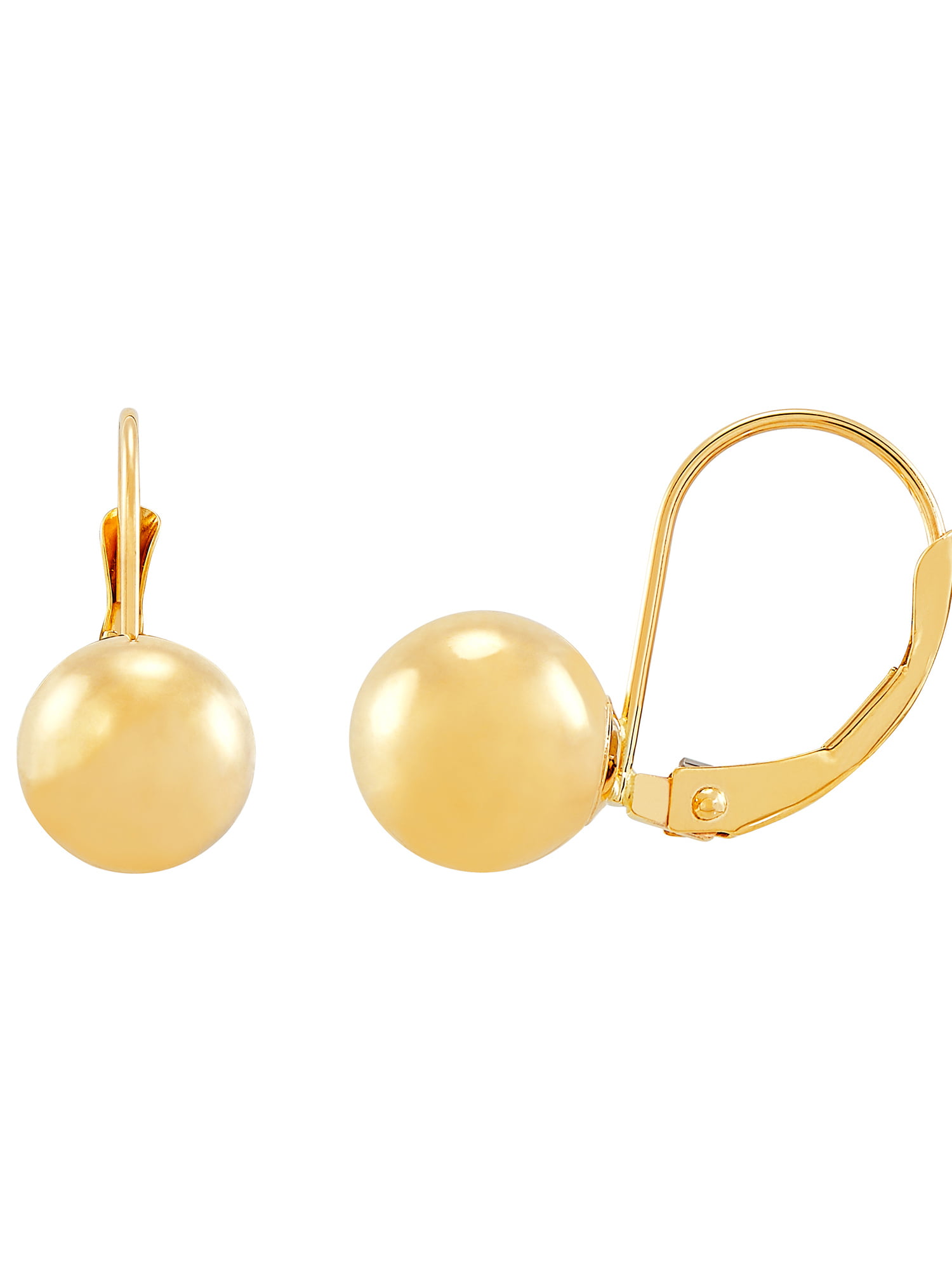 Light Yellow Acrylic Sphere Handmade Drop Earrings Hook Lever Back or Clip on