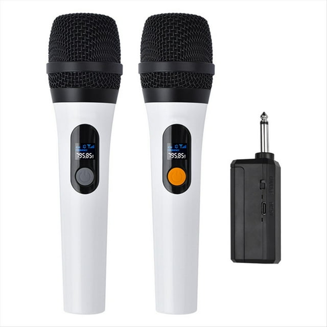 Wireless Handheld Microphone 2.4G Portable Microphone System with for Home KTV Karaoke Clear Voice, Crisp Sound