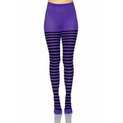 Leg Avenue Womens Nylon Striped Tights