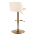 thumbnail image 6 of Toriano Adjustable Bar Stool, Gold Bar Stools, Bar Chairs, Swivel Bar Stools, Bar Stools Set of 2, 6 of 6