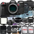 thumbnail image 1 of Canon EOS R5 C Mirrorless Cinema Camera with RF 24-105mm Lens + EF 75-300mm + Mount Adapter + 2 Pack 128GB Memory Card + LED Flash + Case + ZeeTech Accessory, 1 of 5