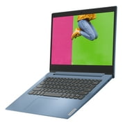 Lenovo IdeaPad 1 14.0 Laptop, Intel Pentium Silver N5030 Quad-Core Processor, 4GB Memory, 128GB Solid State Drive, Windows 10S - Ice Blue - 81VU000JUS