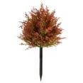 thumbnail image 2 of Estaca de jardín de plantas artificiales, arbustos falsos, para exteriores, patio trasero con suelo Rojo, 2 of 9