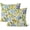 Blue Yellow Hydrangea Lemon Flower, variant on Sage Green Spring Pillow Covers 16x16 Inch 2 Pcs Yellow Hydrangea Flower Decor Throw Pillows Vintage Floral Seasonal Summer Outdoor Decoration Pillowcase Linen Cushion Cover for Couch Sofa