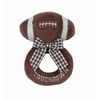 Bearington Baby Touchdown, 5.5 Inch Plush Stuffed Baby Football Soft Ring Rattle