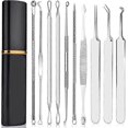 thumbnail image 1 of Stainless Steel Blackhead Remover Tool for Pimples Acne Blackhead 10 Pcs Blackhead Remover Pimple Kit, 1 of 1