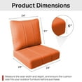 thumbnail image 3 of Bellefurn Outdoor Seat Cushions 24 X 24 X 6 inch for Patio Furniture,Outdoor Chair Cushions Outdoor Deep Seat Cushion with Water Resistant & Removable Cover Patio Cushions for Wicker Chair,Sofa,Couch, 3 of 6