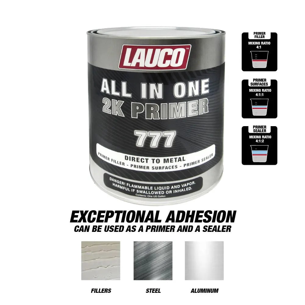 All In One Direct To Metal 2K Urethane Primer Surfacer (4:1) (Primer Filler, Primer Surfaces, Primer Sealer) 1 Gallon & 1 Fast Quart Activator KIT