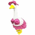 thumbnail image 6 of ERTZAE Spring Goose Outfit,Goose Hat Decor,Goose Yard Decor,Seasonal Goose Outfit Bundle,Goose Dress For Statue,Pink Hawaiian Summer Outfit for 23Inch Goose Statue,with Lei & Grass Skirt for Yard, 6 of 9