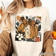thumbnail image 2 of Pumpkin Fall Floral T-Shirt, Thanksgiving Coquette Bow Tee, 2 of 6