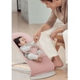 thumbnail image 2 of BabyBjorn Bouncer Bliss, Light Gray Frame, 3D Jersey, Dusty Pink, 2 of 5