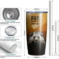 thumbnail image 6 of Father''s Day Gift Tumbler - 20oz Stainless Steel Insulated Travel Mug/Tumbler with Lid and Straw for Coffee - Dad Tumbler Father''s Birthday Gift for Best Dad, Dad Gifts from Daughter/Son, 6 of 6