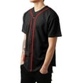 thumbnail image 2 of Ma Croix Mens Baseball Jersey Button Shirt Active Sportswear, 2 of 5