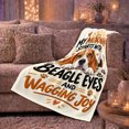 thumbnail image 6 of Photorealistic Beagle Companionship Art Featuring, Playful Pet Portrait Pattern, Warm Flannel Blanket for Living Room and Reading Nook, Dog Lovers Appreciation Gift, Pet Lover Home Decor, 6 of 9