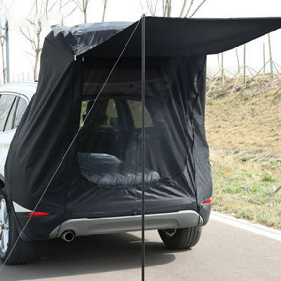 Car Truck Tent SUV MPV Car Tent For Outdoor Self-driving Car Tent Camping Trunk Side Extension Tent with 2 Support Pole Sunshade Canopy