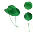thumbnail image 6 of yotijay Cowboy Hat Adults Comfortable Cowgirl Hat for Party Favor Performance Events Green, 6 of 9
