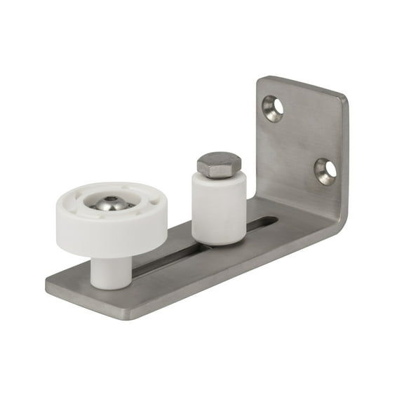 Sure-Loc Barn-Rgd2 Wall Mounted Barn Adjustable Track Roller Guide - Nickel
